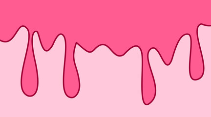 Pink wave Background with comic style. pink fluid background. cute pink liquid background. abstract pink wavy fluid background.