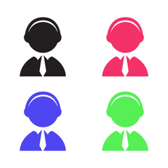 Female user icon profile. User silhouette symbol for your web site design, logo, app, UI. Vector illustration