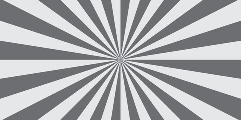 Abstract retro ray sunburst circle light and bright starburst wallpaper. gray an black vintage illustration vector sunshine texture. used for template and cartoon, ads texture background.
