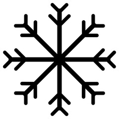 Snow Line Icon Vector Illustration 