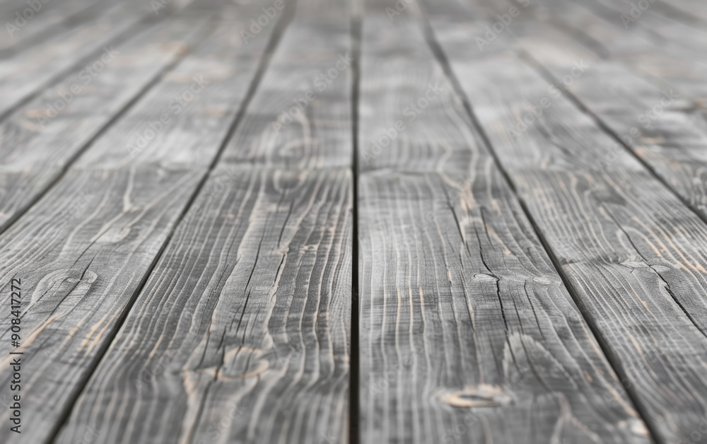 Poster close-up of weathered wooden planks arranged in a pattern, showcasing natural textures and grains. i