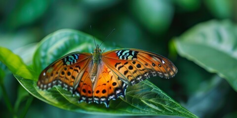 Obraz premium A close-up of a beautiful butterfly