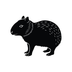 capybara ranging silhouette

