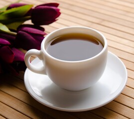 Cup of tea in catering concept