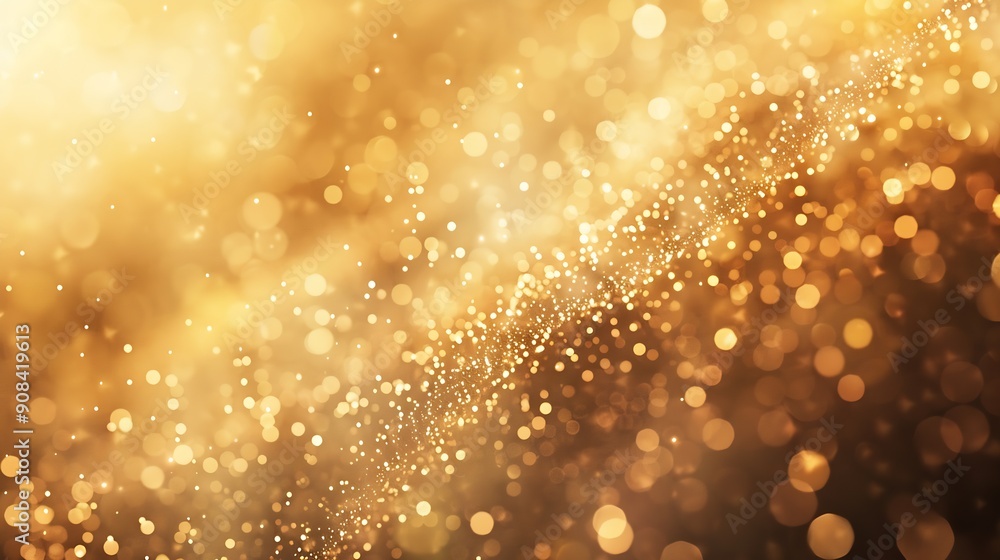Poster Elegant beige bokeh abstract background Delicate blurred wallpaper texture Template with defocused bokeh lights and copy space for business website design Banner social media advertisi : Generative AI