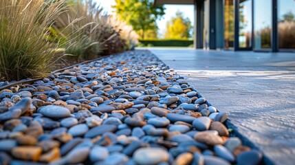 Permeable stone textures with filtration and environmental benefits