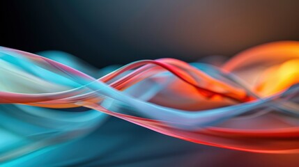 Abstract image of colorful light waves blending in motion, creating a dynamic and vibrant visual effect perfect for backgrounds or digital art.