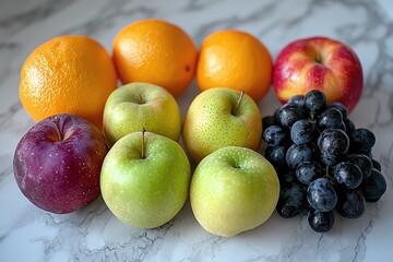 A fresh fruit with a splash of water on top