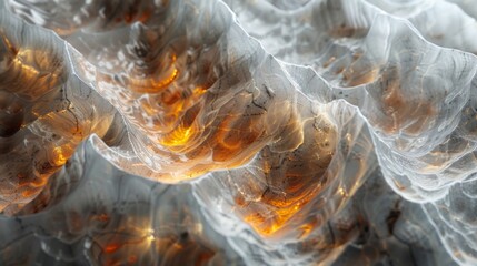 Translucent stone with partial light passing through