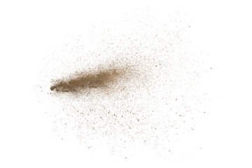 mud splash isolated transparency background.