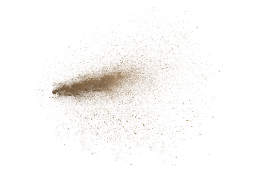 mud splash isolated transparency background.