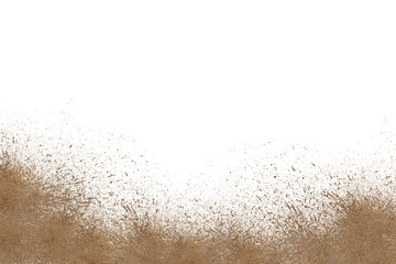 mud splash isolated transparency background.
