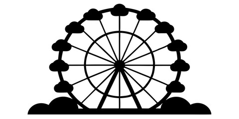 Stunning Ferris Wheel Silhouette Designs for Unique Wall Art and Decor