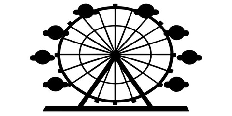 Stunning Ferris Wheel Silhouette Designs for Unique Wall Art and Decor