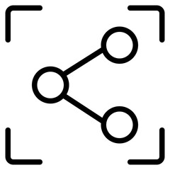 Share Icon in Line Style