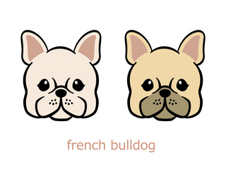 french bulldog vector illustration