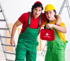 Injured worker and his workmate