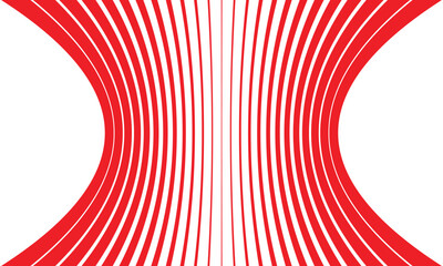 abstract simple red big to small squeeze line pattern can be used background.