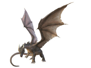 3d rendering dragon wyvern fantasy creature