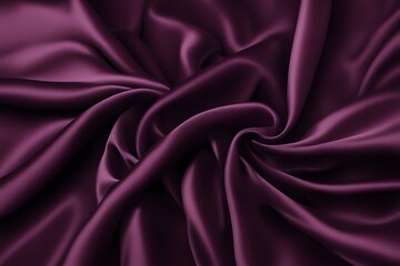 Fototapeta premium A dark plum silk fabric with a velvety opulent finish, Ai Generated