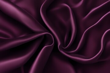 Obraz premium A dark plum silk fabric with a velvety opulent finish, Ai Generated