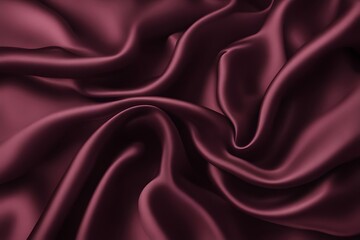 Obraz premium A deep burgundy silk fabric with a polished luxurious texture, AI Generated