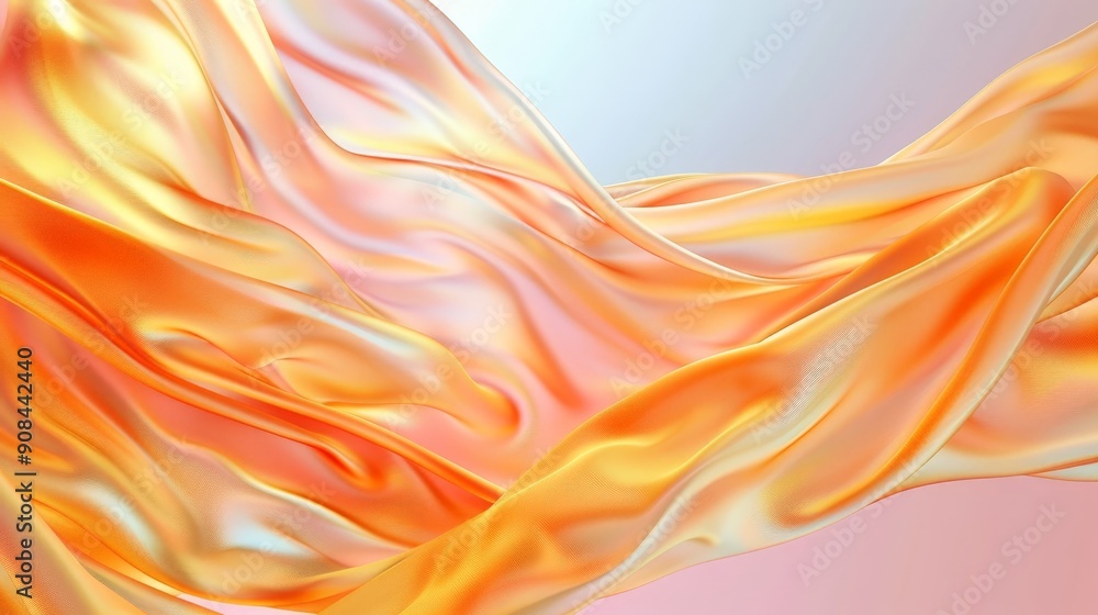 Poster a mesmerizing blend of elegant fabric and abstract 3d art creates a stunning visual experience.