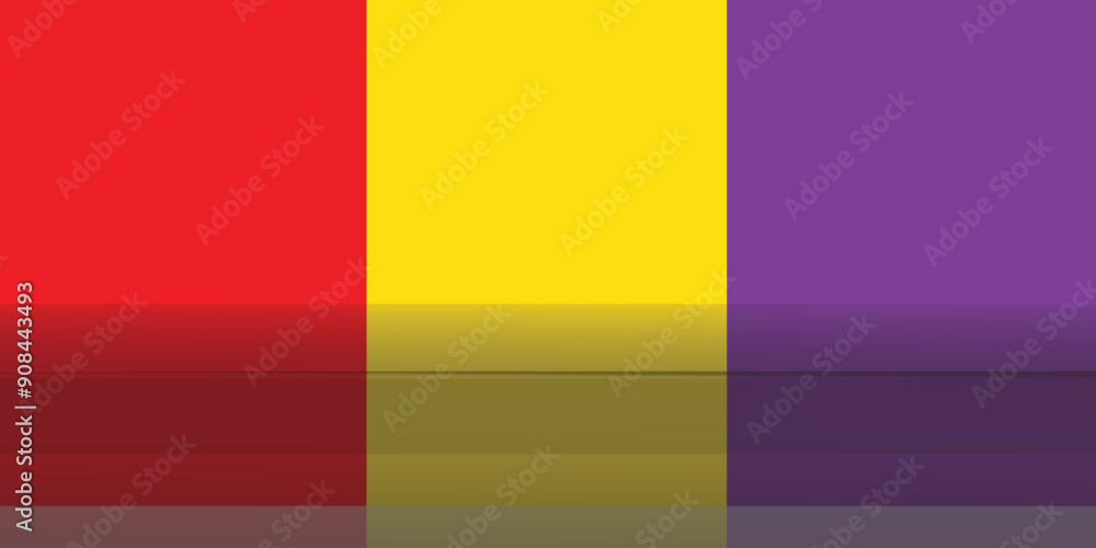 Poster 3d set color stage table studio background