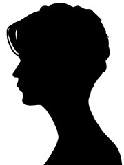 男性横顔シルエット