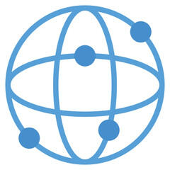 Worldwide Icon in Flat Style