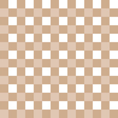 Cute fashion seamless pattern in style of picnic. Scottish tartan gingham plaid graphic texture for fabric, wrapping paper, package, banner, card. Classic textile print imitation vector background.