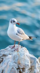 Obraz premium Beautiful Wildlife Photography of Black Headed Gull Bird