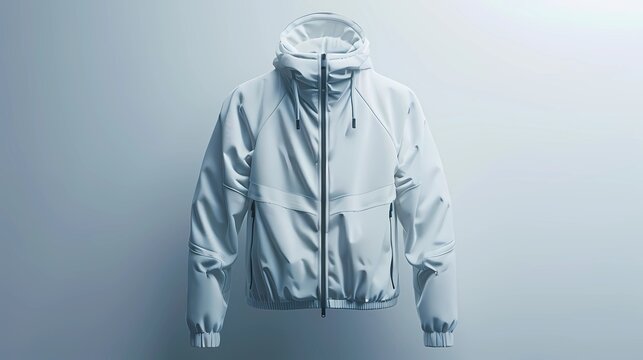 A techwear jacket against a color gradient, mockup, Generative AI illustrations 