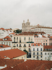 view of the roofs oin Lisbon, Portugal