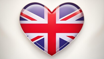 Obraz premium GREAT BRITAIN FLAG IN LOVE