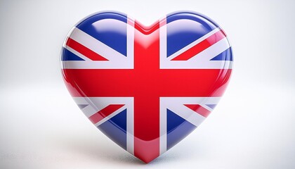 Obraz premium GREAT BRITAIN FLAG IN LOVE