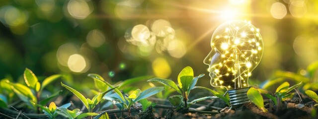 Green energy resources concept. Symbolizing renewable energy sources. Highlights sustainable power solutions and environmental stewardship, the transition to clean energy.