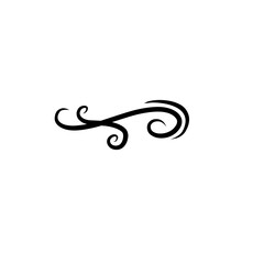 Swirl ornament stroke decoration 