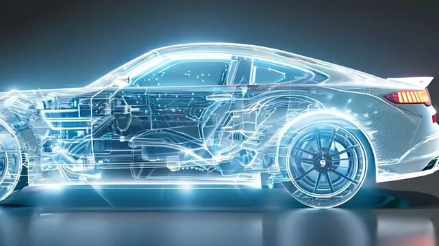 X-ray of the chassis and vehicle.
