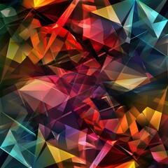 Obraz premium Background of glass elements, various geometric glass shapes.