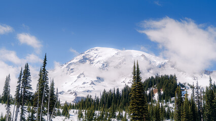 clouds over Mt. Rainier