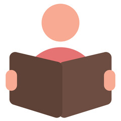 Read Icon in Flat Style