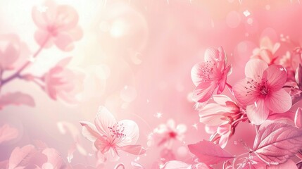 A pink background with soft gradients and delicate floral patterns, evoking feelings of romance and femininity, perfect for wedding invitations, beauty products, and elegant designs