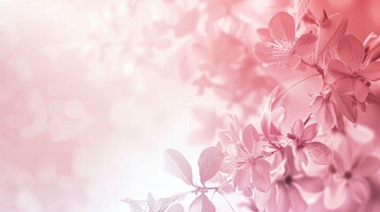 A pink background with soft gradients and delicate floral patterns, evoking feelings of romance and femininity, perfect for wedding invitations, beauty products, and elegant designs