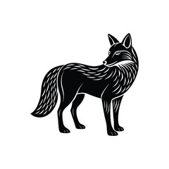 ranging fox silhouette