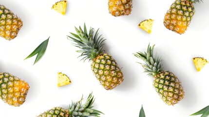 Fototapeta premium Isolated nature-themed illustration for autumn or summer design, set of pine cones with berries and leaves. 