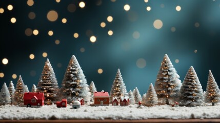 雪が積もるモミの木,Generative AI AI画像