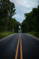 road in the countryside forest