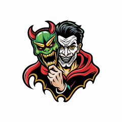 A magical, dark hero, perhaps a villain, dramatically removes his mask, revealing a powerful and enigmatic face underneath.
