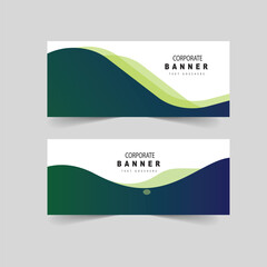 Fototapeta premium Print banners of standard size with a place for photos. Business ad banner. Vertical, horizontal and square template. vector illustration